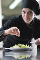 chef preparing meal photo