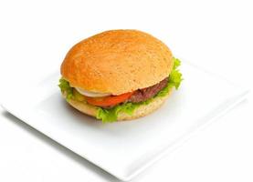 hamburger fast food photo