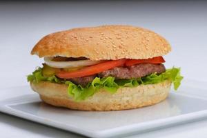 hamburger fast food photo