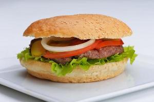 hamburger fast food photo