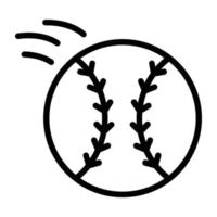 Grab this editable linear icon of baseball vector