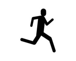 pictograma de persona corriendo vector