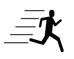 pictograma de persona corriendo vector