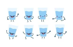 Water character mascot vector