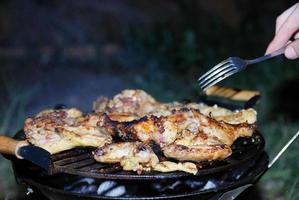 chicken on grill photo