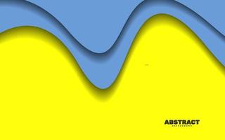 Abstract wave shape papercut background vector