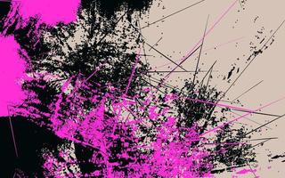 fondo de color negro y rosa de textura grunge abstracta vector