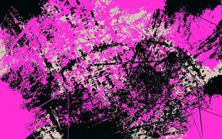 Abstract grunge texture black and pink color background vector