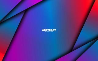 Abstract geometric overlap layer gradient color background vector