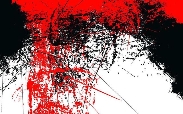 Abstract grunge texture splash paint black, red and white background
