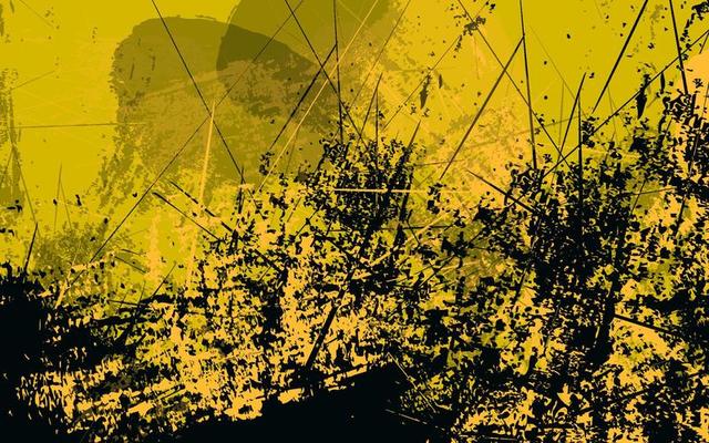 Abstract grunge texture black and orange background
