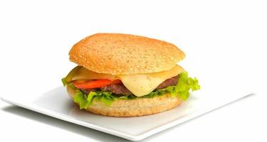 hamburger fast food photo