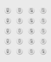 set of checklist icon. Vector illustration. Checklist sign symbol apps or web interface