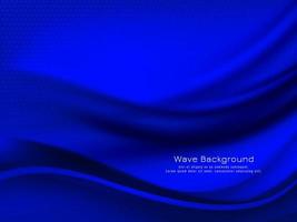 Abstract blue wave design modern background vector