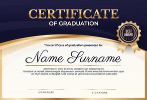 Certificate of Graduation Background vector