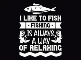 Fishing t-shirt design file vector