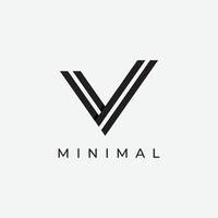 Logo design initial letter V with artistic monogram.Logo is modern, luxurious and elegant. Background isolated. vector