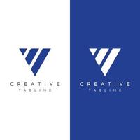 Logo design initial letter V with artistic monogram.Logo is modern, luxurious and elegant. Background isolated. vector