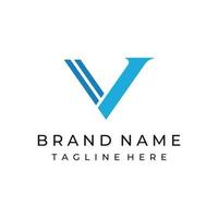 Logo design initial letter V with artistic monogram.Logo is modern, luxurious and elegant. Background isolated. vector