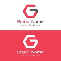 Abstract logo design initial letter G. Minimalist, creative and modern logotype symbol isolated from the background. Can be used for identity and branding. vector