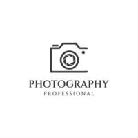 Photography camera logo, lens camera shutter, digital, line, professional, elegant and modern. Logo can be used for studio, photography and other businesses. vector