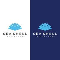 Pearl sea shell logo, with vector illustration design editing.