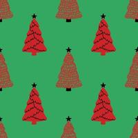 christmas trees pattern design vector