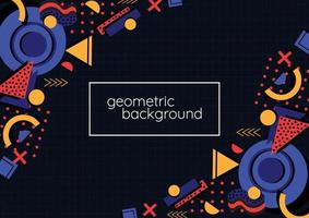 diseño de fondo geométrico abstracto para banner vector