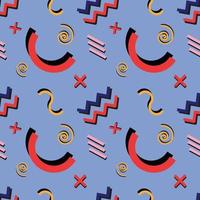 colourful geometric seamless pattern art background design vector
