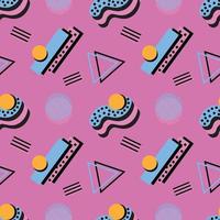 cute colourful geometric art background design vector