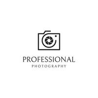 Photography camera logo, lens camera shutter, digital, line, professional, elegant and modern. Logo can be used for studio, photography and other businesses. vector