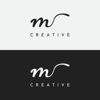 Abstract initial template logo minimalist letter M element.Symbol of modern, elegant, unique and luxurious geometry.Design for corporate business identity. vector