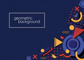 abstract geometric vector design for banner