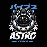 Vector illustration of astronaut