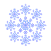 illustration en forme d'étoile de flocon de neige png