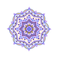 viola mandala geometrico illustrazione png