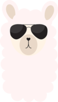 Lama with Glasses cut out png