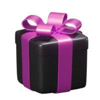 Realistic 3D Gift Box Cutout png