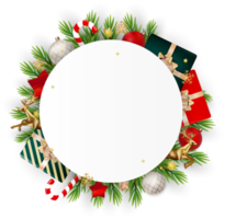 couronne de noel vide png