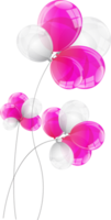 ilustração vetorial de fundo de balões coloridos png
