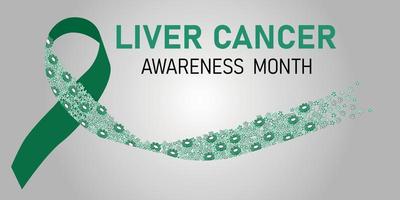 Liver Cancer awareness month vector