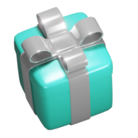 realistischer 3D-Geschenkboxausschnitt png