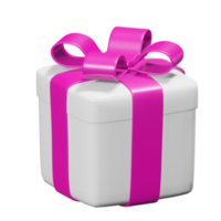 Realistic 3D Gift Box Cutout png