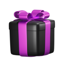 realistischer 3D-Geschenkboxausschnitt png