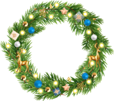 couronne de noel vide png