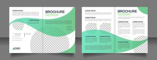 Sustainable agriculture practices blank brochure design. Template set with copy space for text. Premade corporate reports collection. Editable 4 paper pages vector