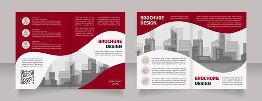 Architectural trends for inspiration blank brochure design. Template set with copy space for text. Premade corporate reports collection. Editable 4 paper pages vector