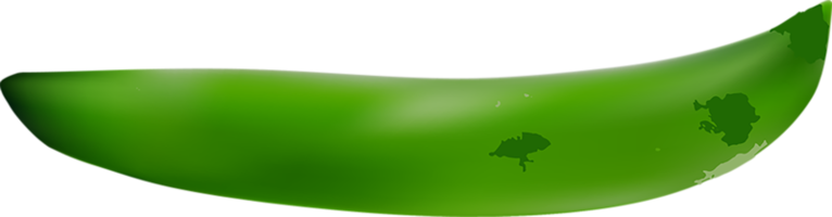 verde baccello di maturo piselli tagliare su png