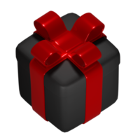 Realistic 3D Gift Box Cutout png