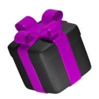 Realistic 3D Gift Box Cutout png